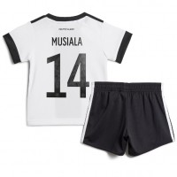 Tyskland Jamal Musiala #14 Hjemmedraktsett Barn VM 2022 Kortermet (+ Korte bukser)